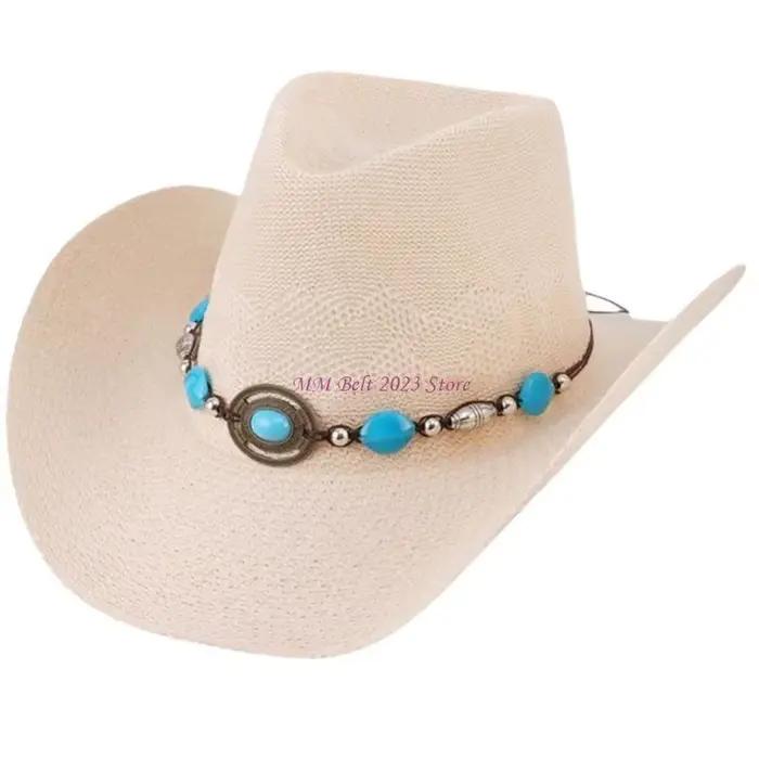 49ME – chapeau paille en crochet à main