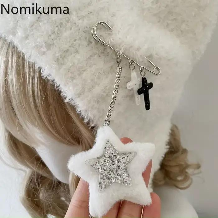 Y2K – bonnet tricoté étoile mignon Ins