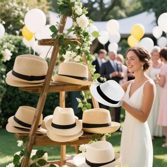 64-8PCS Chapeaux de paille