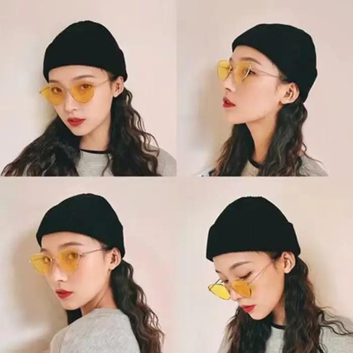 Bonnet tricoté unisexe en laine, style simple et chaud, tendance automne-hiver
