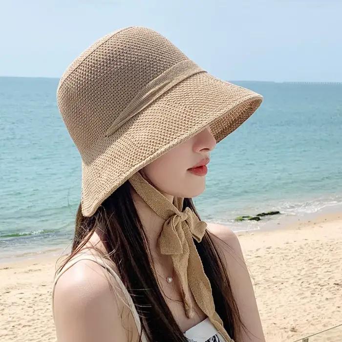 Chapeau de soleil tricoté pour femmes