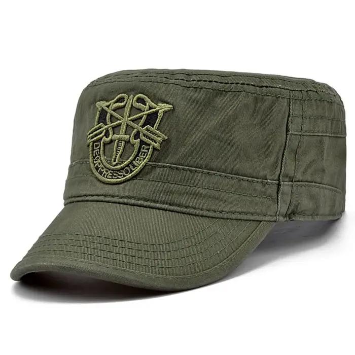 Casquette militaire unisexe camouflage brodée