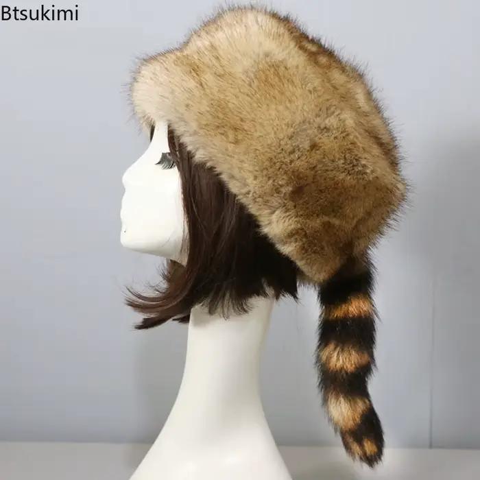 Chapeau en fausse fourrure pour femmes