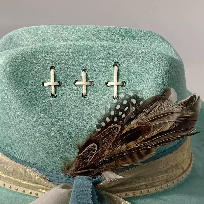 Chapeau en jean en daim pour hommes