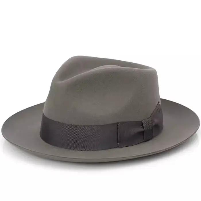 Chapeau Fedora en feutre classique de style vintage pour hommes