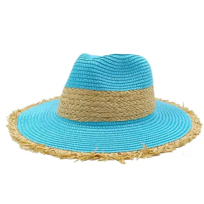 Chapeau de paille avec logo M pour hommes et femmes