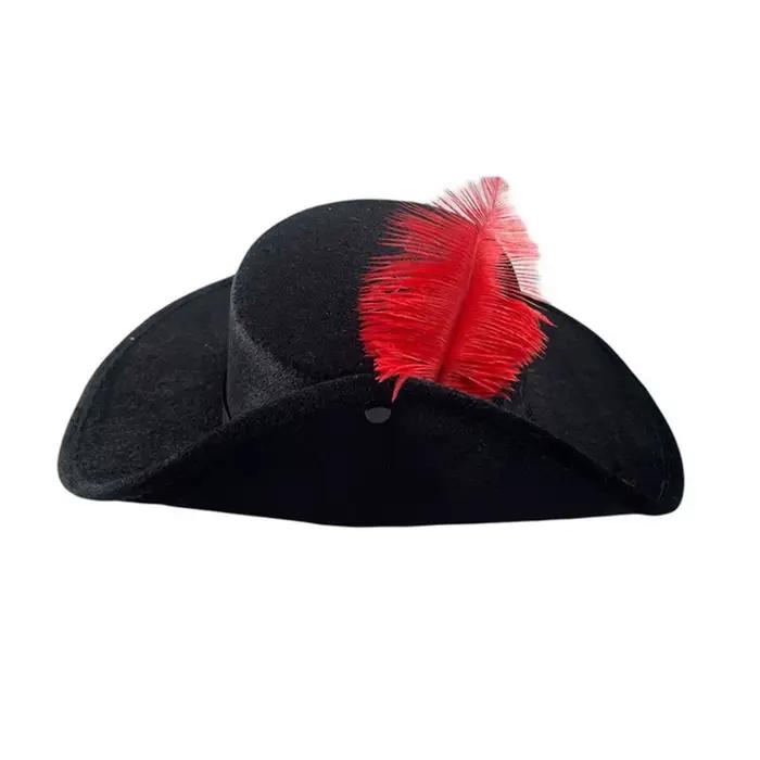 Grande-Bretagne Gentleman Fedora chapeau avec plume Vintage grand bord roulé décontracté Jazz
