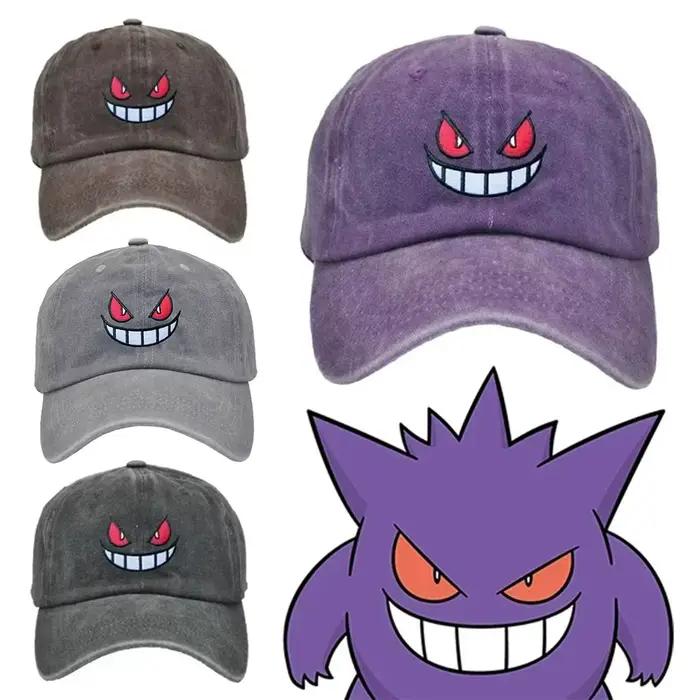 Anime Pokemon Gengar casquettes de Baseball chapeaux de relance