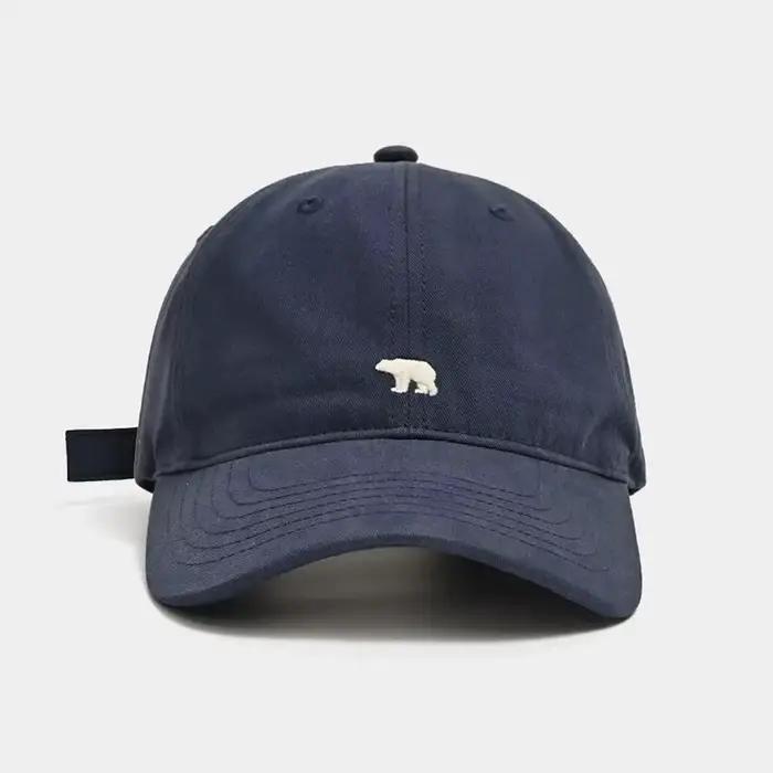 Casquette de Baseball brodée d'ours polaire de dessin animé pour femmes et hommes