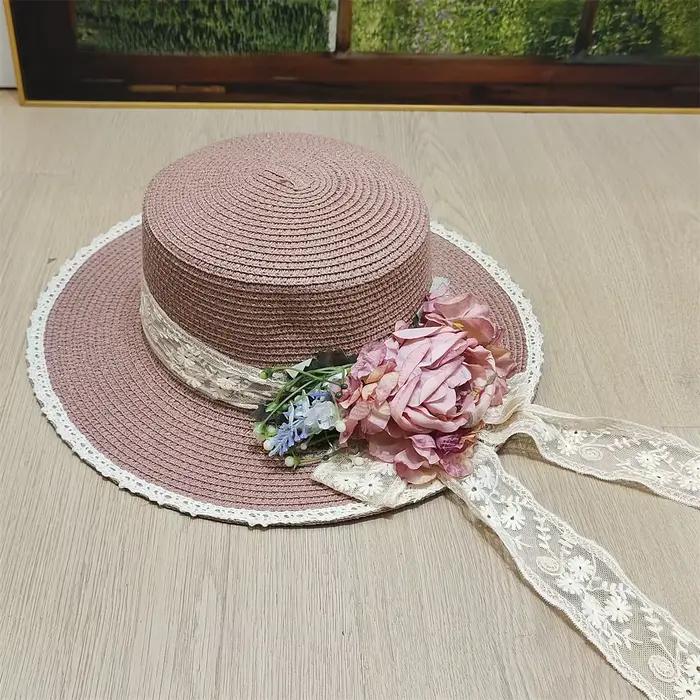 Chapeau de paille d'été pour femmes