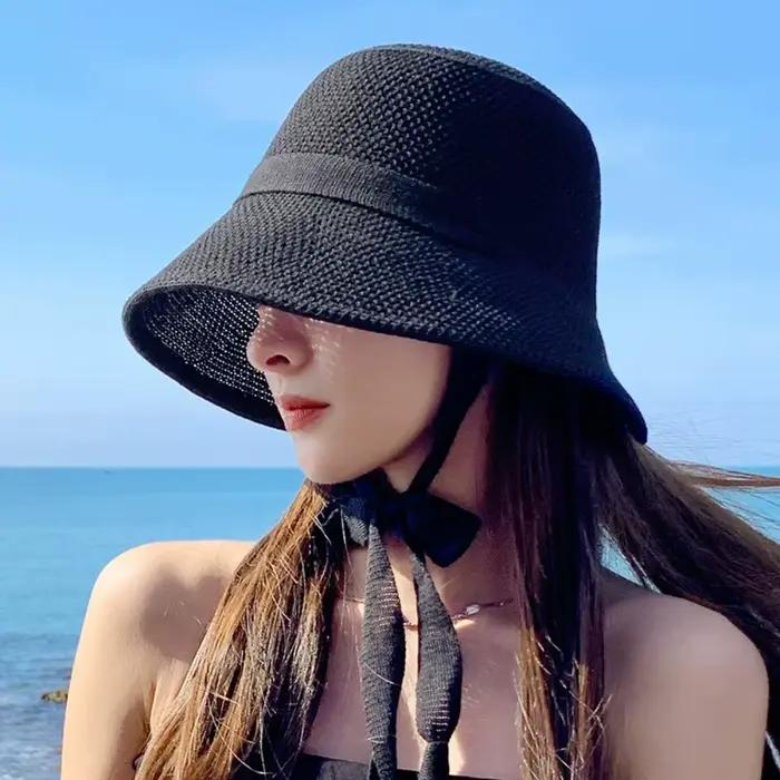 Chapeau de soleil tricoté pour femmes