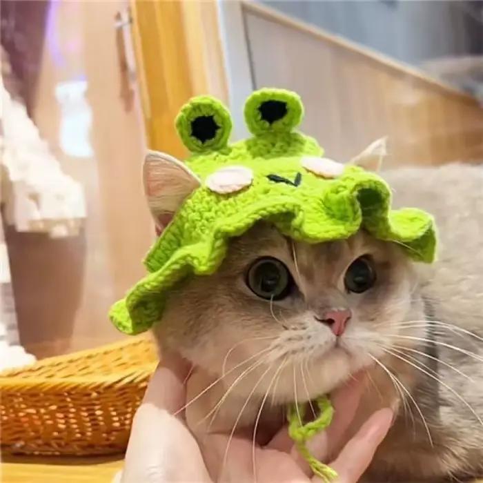 Chapeau de chat fait à la main