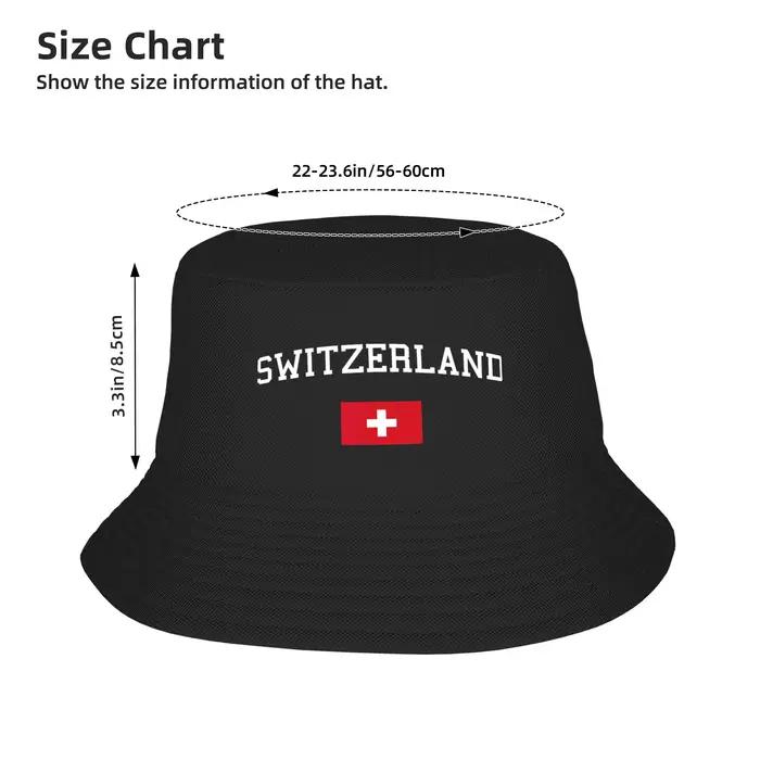 Casquettes Panama d'été avec drapeau suisse pour hommes et femmes