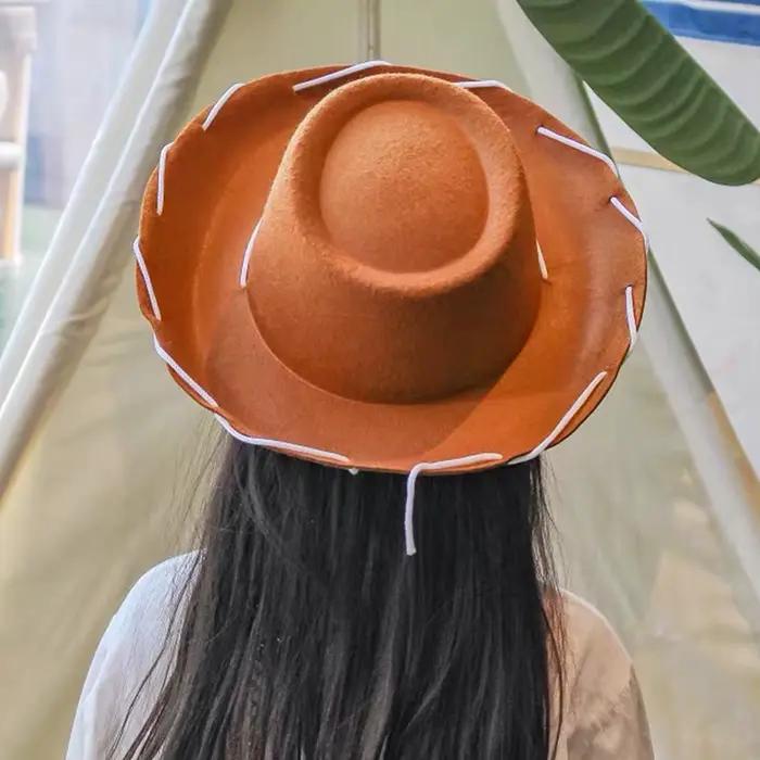 Chapeau de cowboy en feutre pour enfants