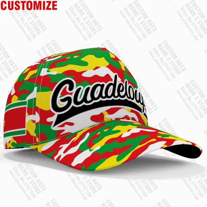 Guadeloupe casquettes de Baseball gratuit sur mesure nom France équipe Logo Gp chapeaux Glp pays voyage français Nation 2006 drapeau 2012 couvre-chef
