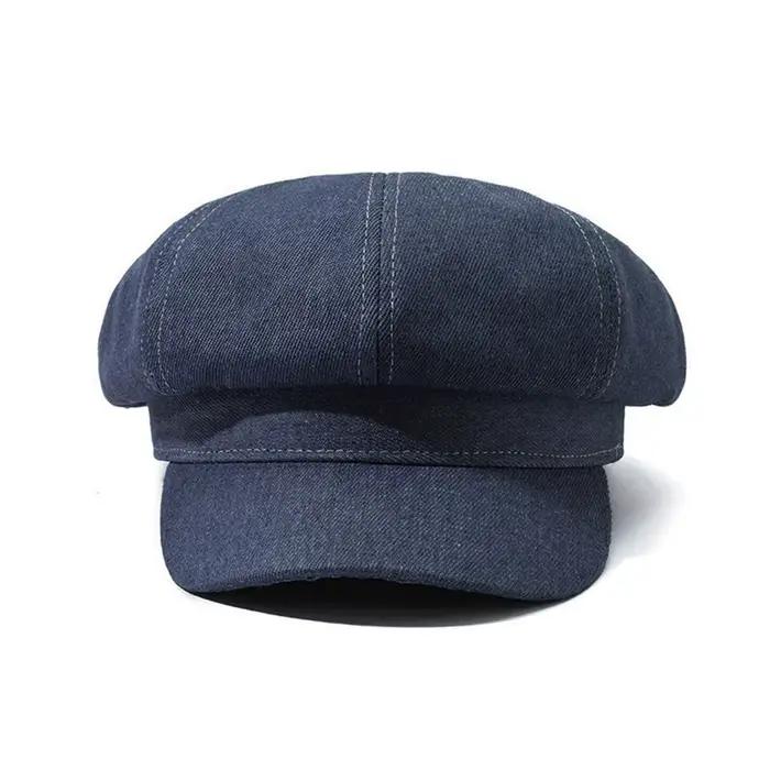 Casquette béret Newsboy en Denim pour femmes