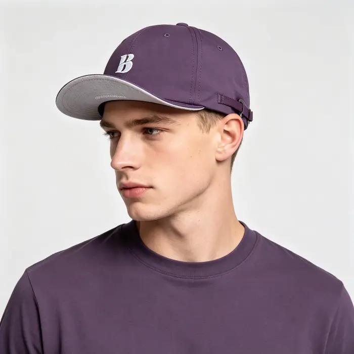Casquette de baseball à visière courte protection solaire matériau nylon pour homme femme sport activité plein air occasions spéciales