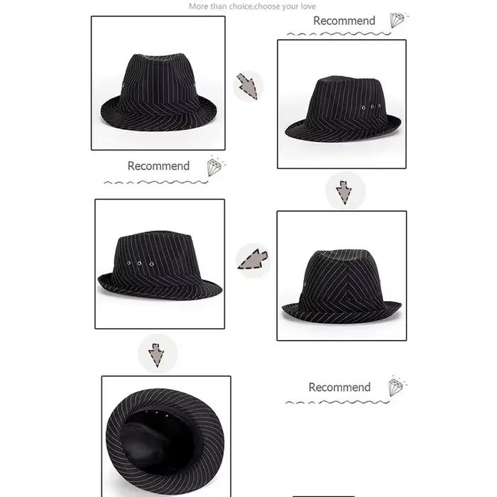 Chapeau pour homme en polyester, style sport, noir et blanc à carreaux, protection solaire, pour homme et femmes, occassions décontractées printemps et automne
