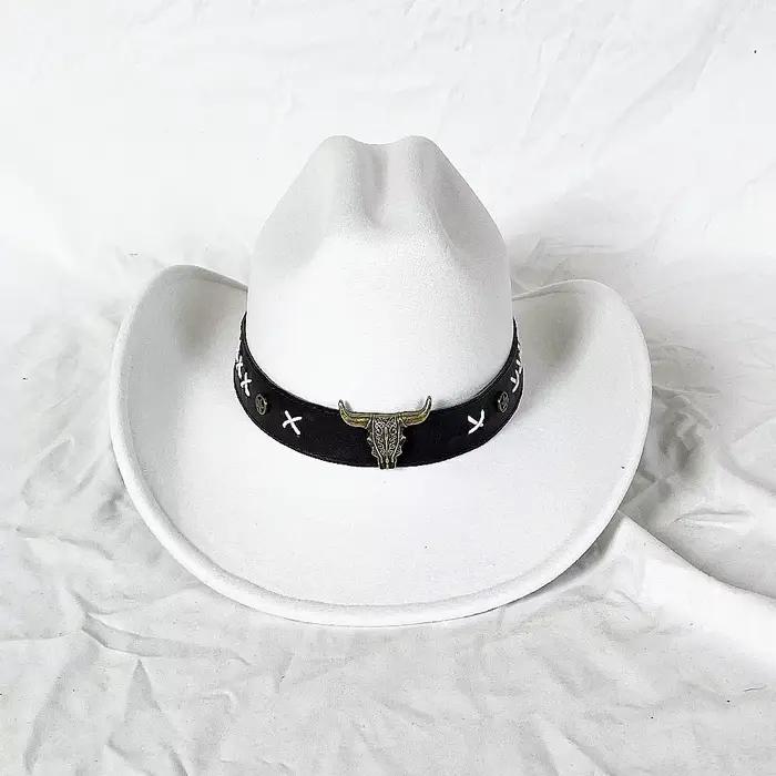 Chapeau de cowboy occidental vintage pour hommes et femmes