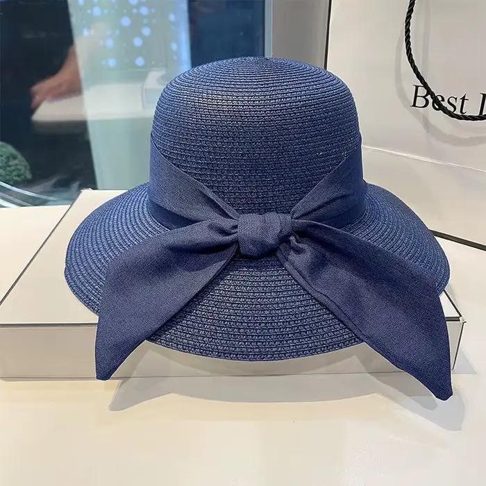 Mode extérieure femmes chapeau nœud
