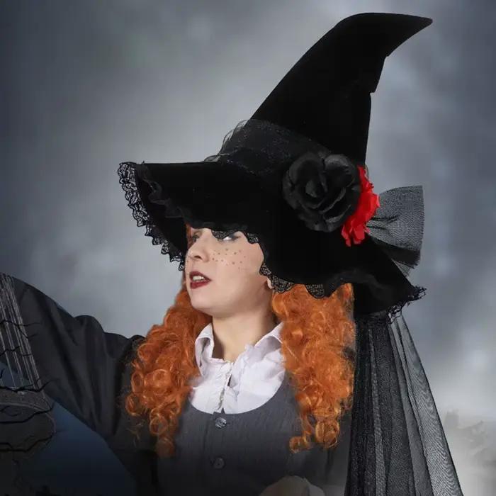 Chapeau de Sorcière Baroque pour Halloween