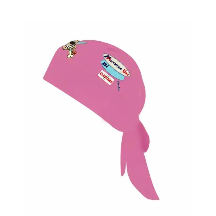 Casquette de cyclisme rétro jaune et rose pour homme