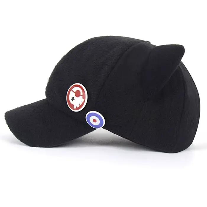 Shikinami Cat Ear Ajustable Polar Smile Hat
