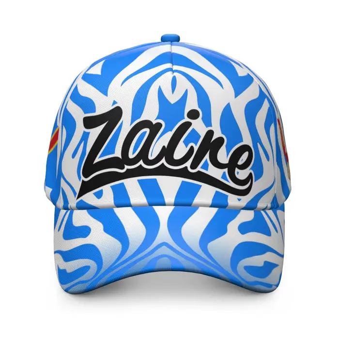 Casquette de baseball Zaire personnalisée avec nom et logo d'équipe sportive pour homme et femme protection solaire réglable pour occasions sportives et événements