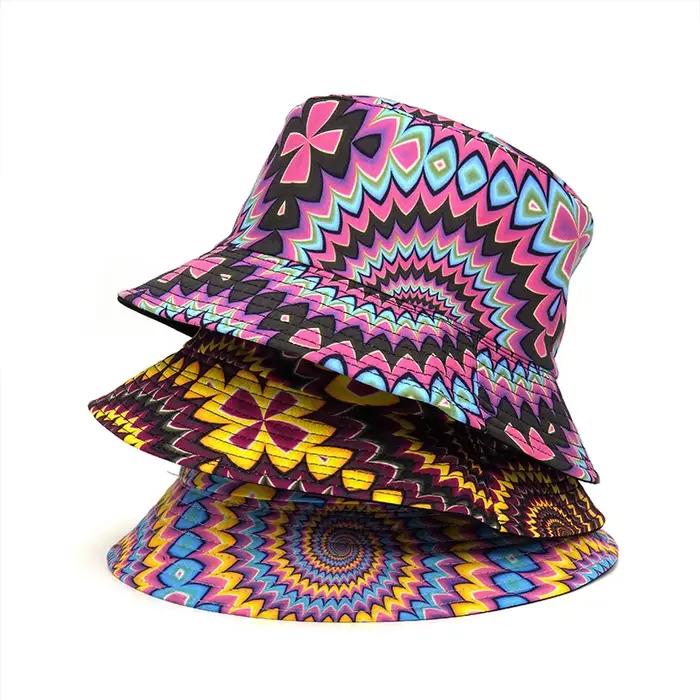 Casquette colorée à motif géométrique pour hommes et femmes