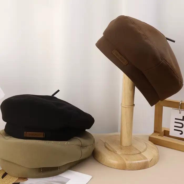 Chapeau de peintre béret rétro pour femmes, chapeau de Style d'hiver