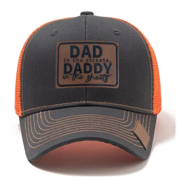 Casquette Snapback DAD en cuir avec patch