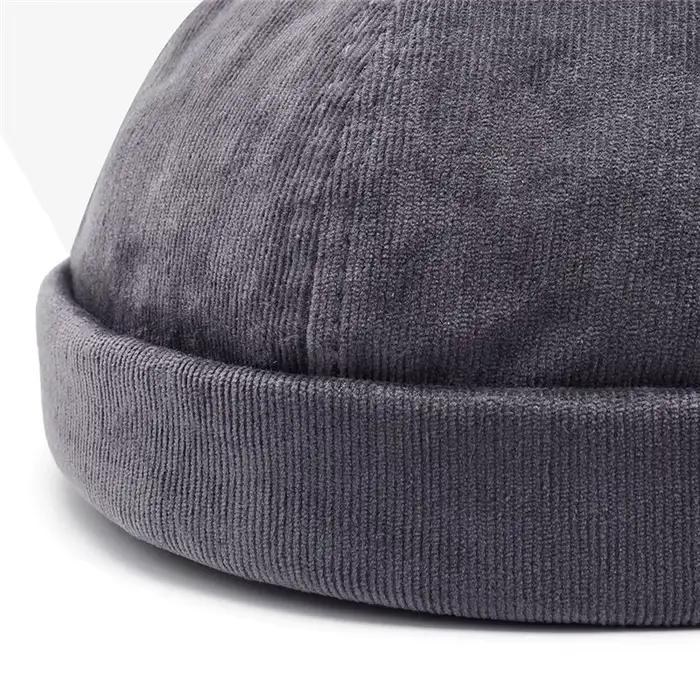 Jamont réglable rétro sertissage sans bords crâne casquettes automne hiver casquette bonnets pour hommes Bonnet chapeau