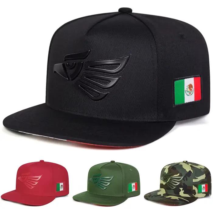 Casquettes de baseball unisexes brodées tête d'aigle