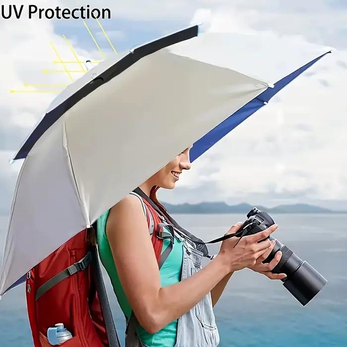 Chapeau parapluie pour la pluie ou le soleil