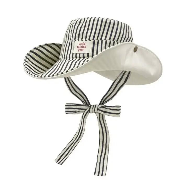 Chapeau Bob Rétro Réversible à Large Bord
