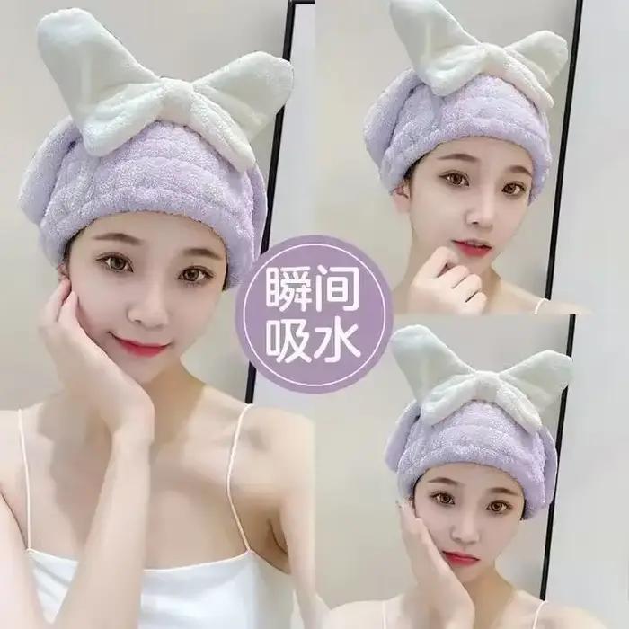 Bonnet de bain Super absorbant pour femmes