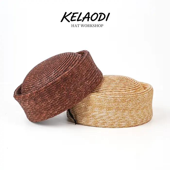 Chapeau de paille tressé à la main style Ins Blogger