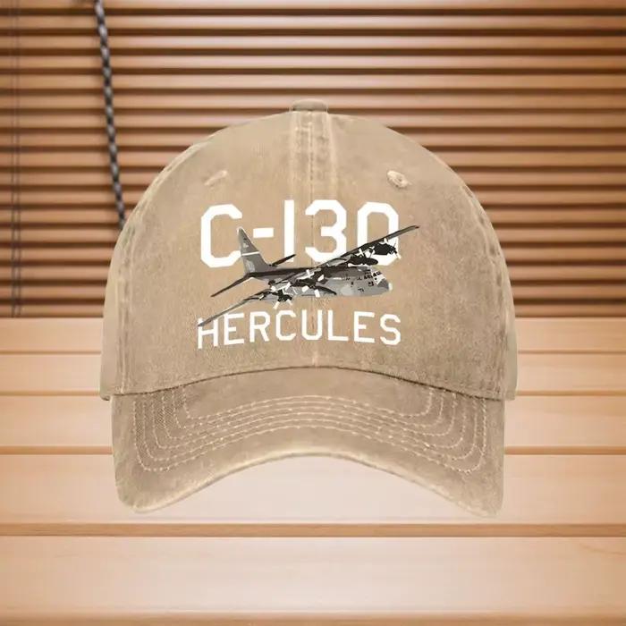 Casquette avec logo d'avion C-130 Hercules