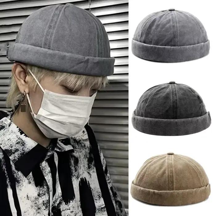 Casquettes Docker délavées pour hommes