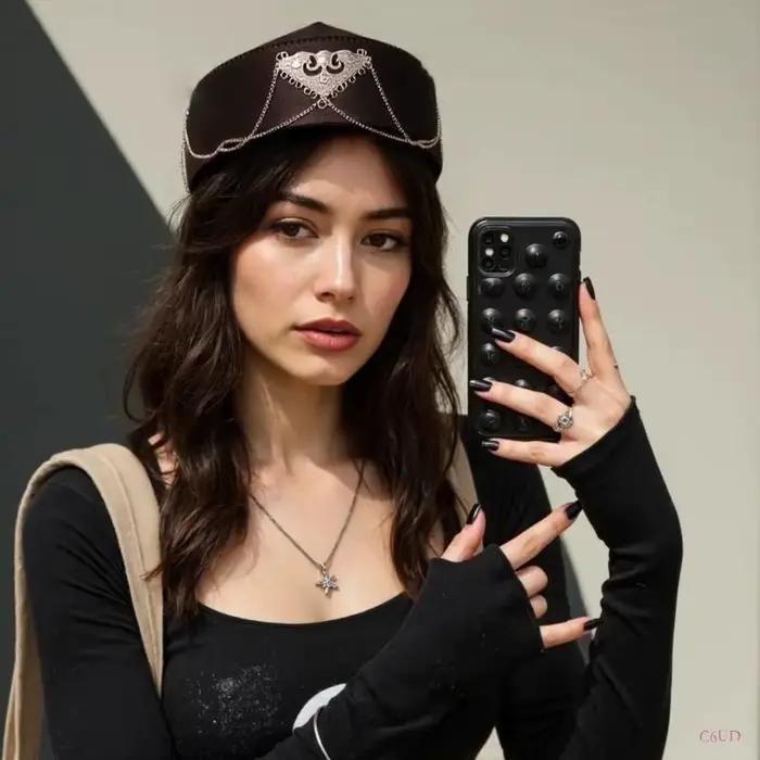 C6UD – chapeau ethnique kazakh élégant