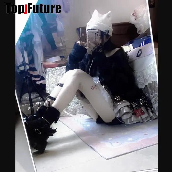 Chapeau d'oreille de chat gothique Lolita pour femme