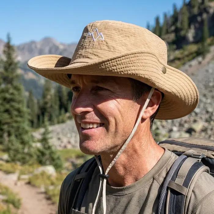 Chapeau de pêcheur unisexe avec design brodé