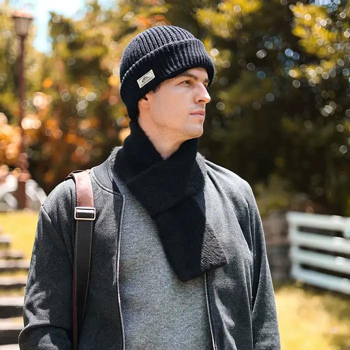 Cagoule d'hiver 2 en 1 pour hommes et femmes