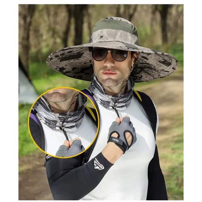 Chapeau de soleil pour homme avec large bord de 15 cm