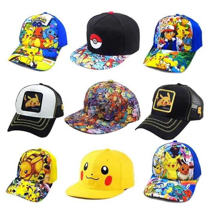 Casquette de Baseball Pokemon Pikachu chapeau
