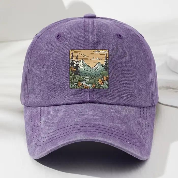 Casquette de Baseball, imprimé paysage