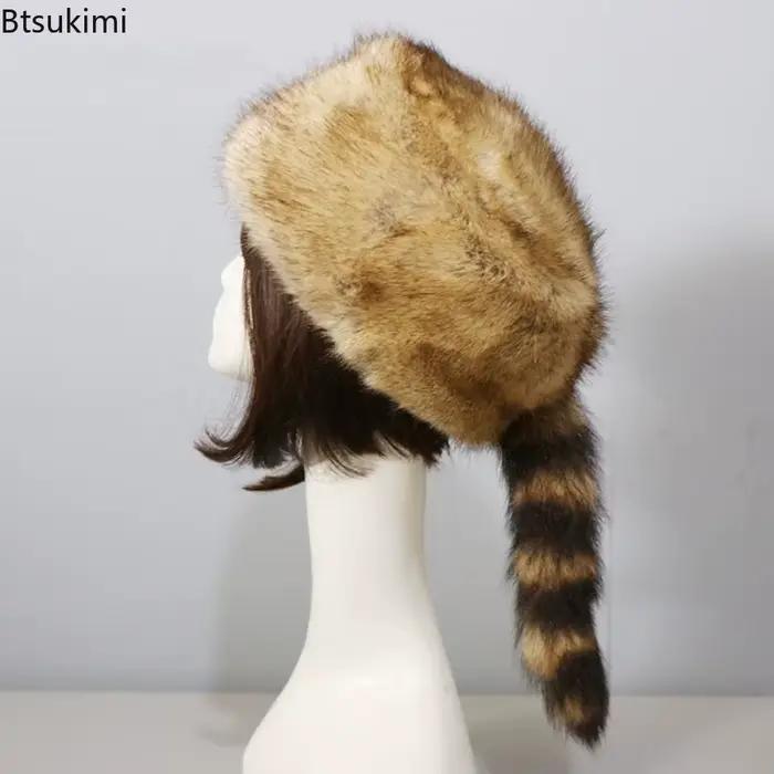 Chapeau en fausse fourrure pour femmes
