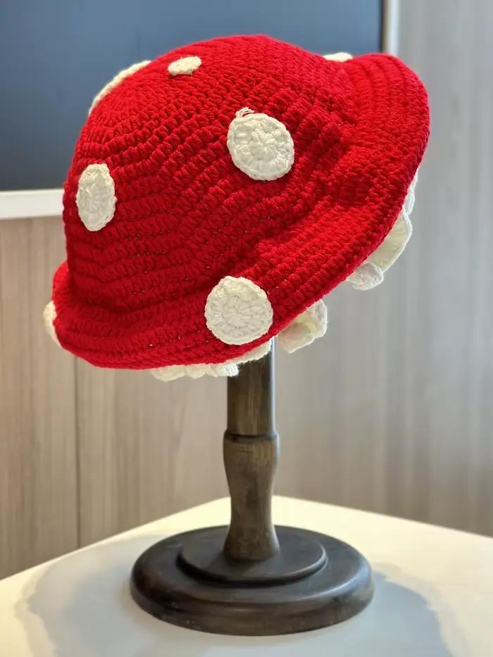 Béret champignon coréen doux et mignon pour femmes