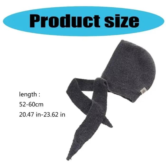 A52E HandCrochet Gaiter Chapeau pour adulte Unisexe Hiver Soft Chatal Caudine Caps Écharpe