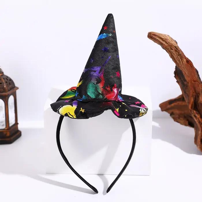Festival d'Halloween drôle chapeau haut-de-forme bandeau fête vacances décorations DIY pour enfants